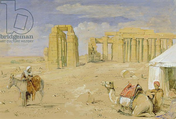 The Ramesseum at Thebes, c.1850