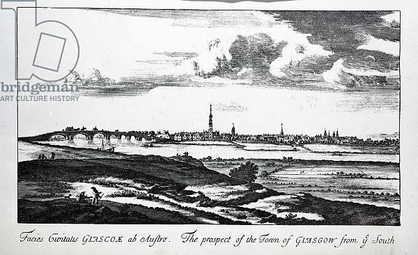 The Prospect of the Town of Glasgow from ye South, from 'Theatrum Scotiae' by John Slezer, 1693