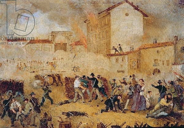 Fighting at Porta Tosa during the Five Days of Milan