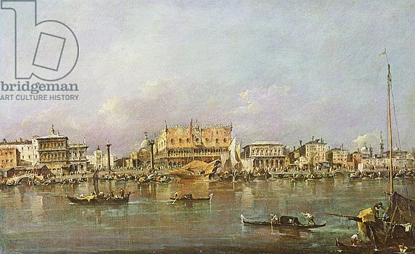 Doge's Palace and view of St. Mark's Basin, Venice