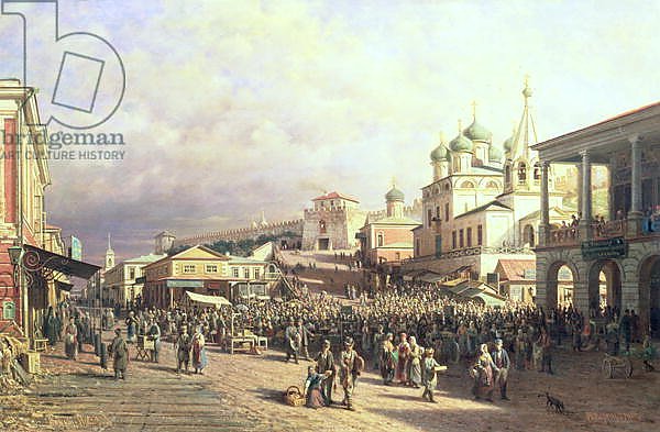 Market in Nishny, Novgorod, 1872