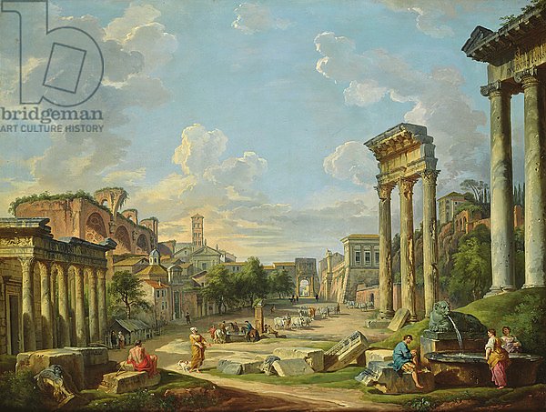View of Campo Vaccino in Rome, 1740