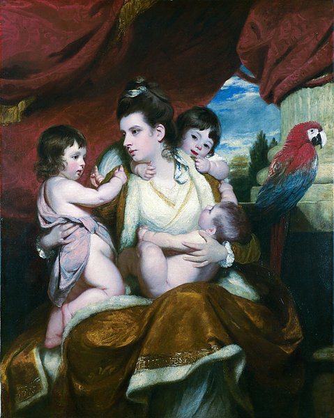 Леди Кокбурн и ее три старших сына