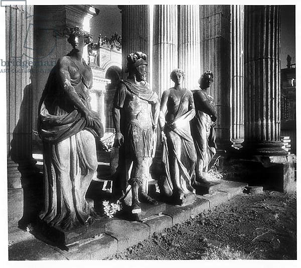 Statues outside the Communs of the Neues Palais, Potsdam