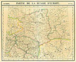 Постер Карта: Россия в Европе №11, 1827 г.