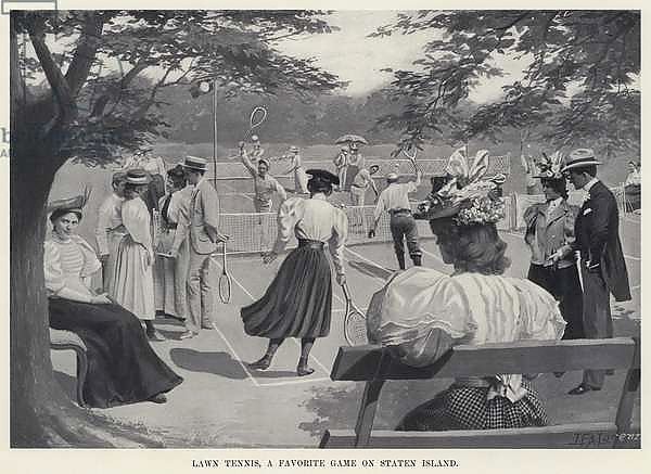 Lawn Tennis, a Favorite Game on Staten Island