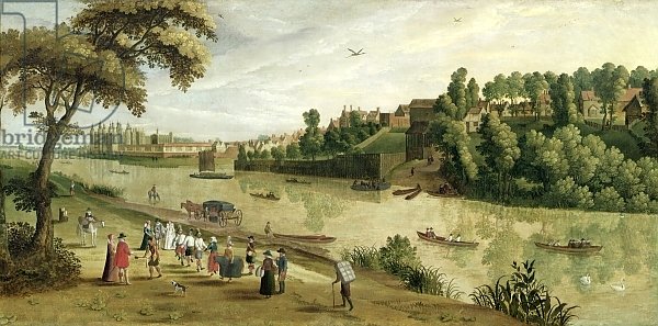 The Thames at Richmond, with the Old Royal Palace, c.1620
