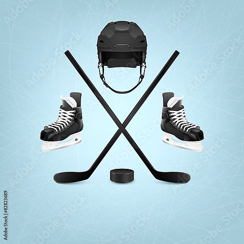 Постер Аксессуары для хоккея