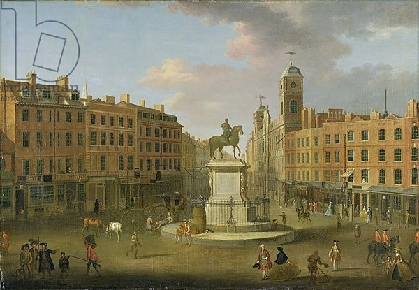 Charing Cross, with the Statue of King Charles I and Northumberland House, c.1750