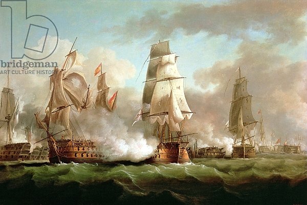 'Neptune' engaged, Trafalgar, 1805