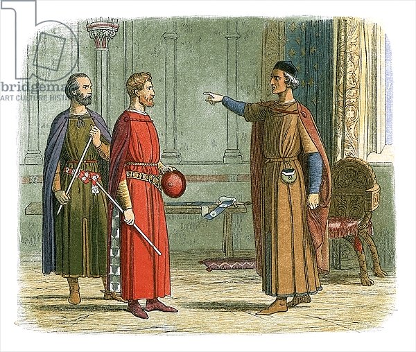 King Edward I threatens the lord marshal