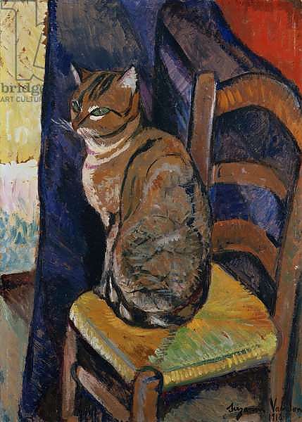 Study of a Cat Sitting on a Chair; Etude d'un Chat, Assis sur une Chaise