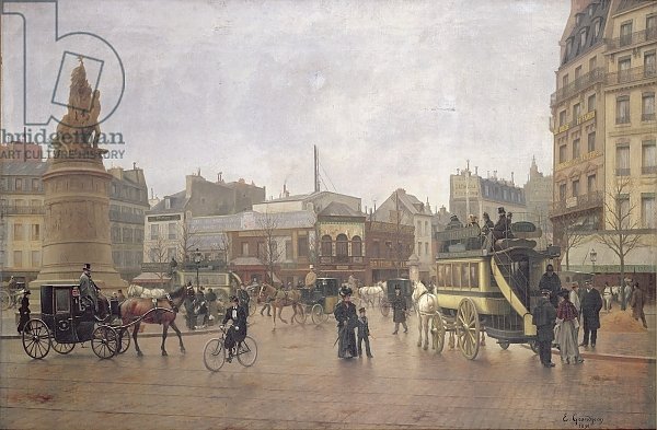 La Place Clichy, Paris, 1896