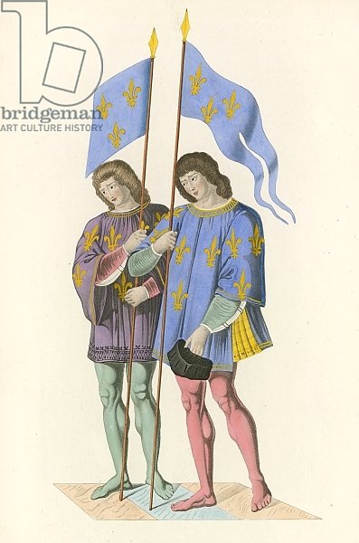 Heralds Announcing the Death of Charles VI to his Son, c 1500