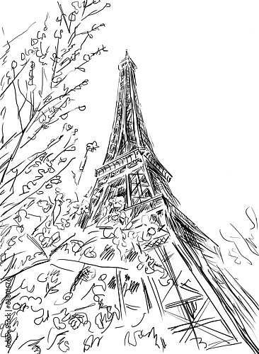 Париж в Ч/Б рисунках #6