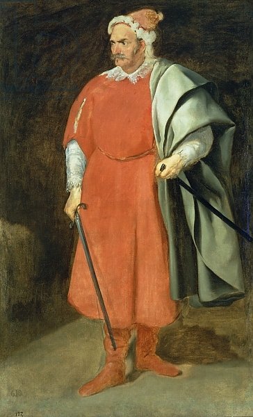 Portrait of the Buffoon 'Redbeard', Cristobal de Castaneda, c.1636
