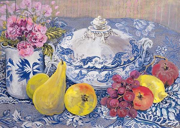 The Blue and White Tureen with Fruit
