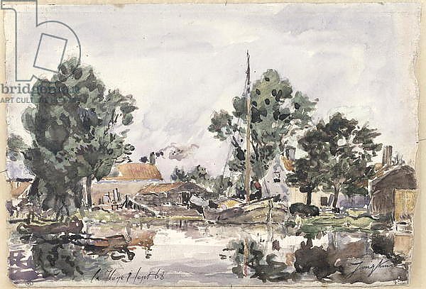 A Canal in The Hague, 1868
