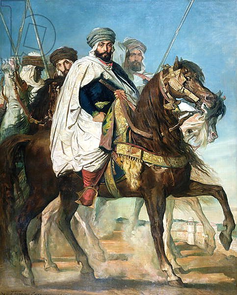 Ali Ben Ahmed, the Last Caliph of Constantine, with his Entourage outside Constantine, 1845