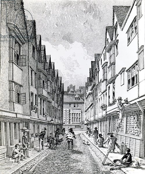 Winchester Street, London Wall, published 1814