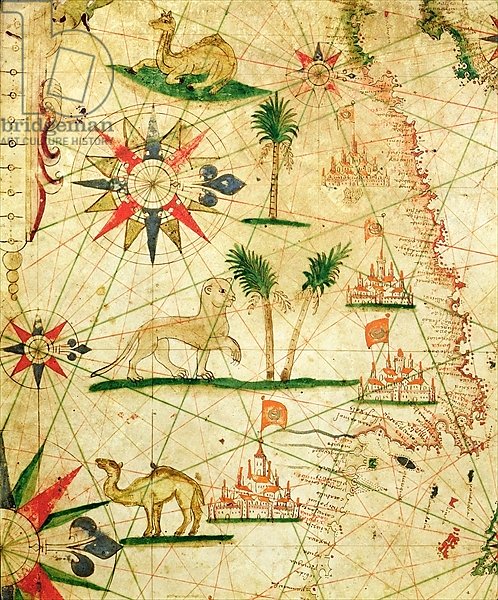 The North Coast of Africa, from a nautical atlas, 1651