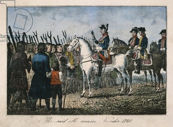 Frederick the Great with the farmers