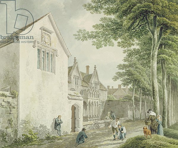 Alms Houses in St. Cuthbert's Churchyard, Wells