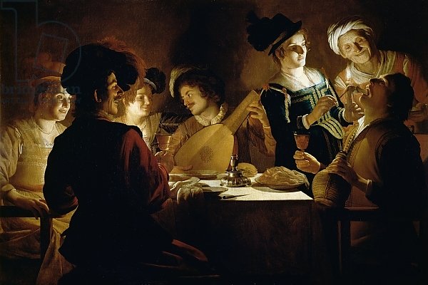 A Feast with a Lute PLayer, c.1620