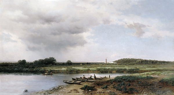 Вид на реку Казанку. 1875