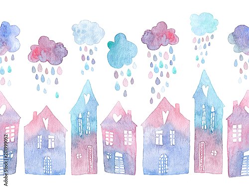 Красочный дождик над городом