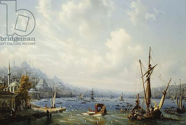 Boats on the Bosphorous, off Constantinople, 1846