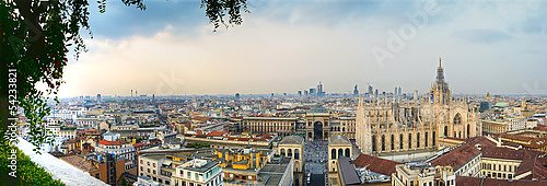 Италия, Милан. Панорама центра города