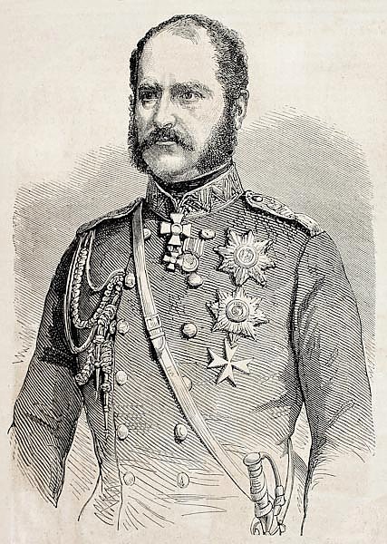 Prince Alexander Bariatinsky, Russian general and Field Marshal, Governor of the Caucasus. From draw