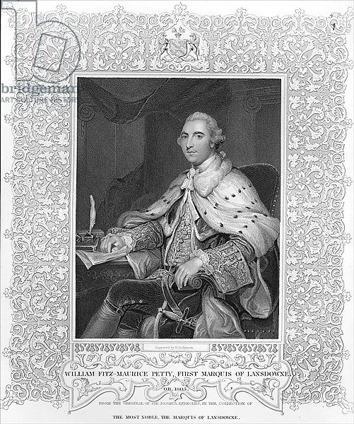 William Fitz-Maurice Petty, First Marquis of Lansdowne, engraved by H. Robinson
