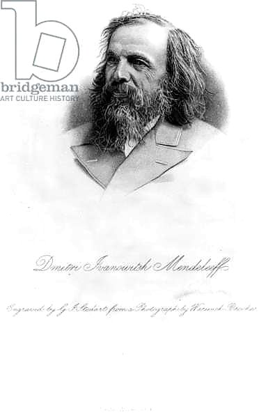 Dmitri Mendeleev, engraved by George J. Stodart
