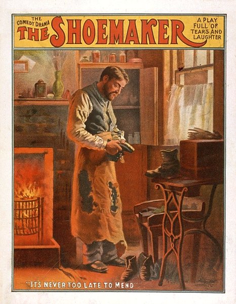 Постер Американский Литограф К The shoemaker