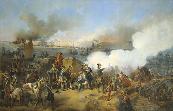 Штурм крепости Нотебург 11 октября 1702 года. 1846