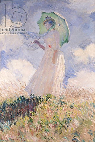 Woman with Parasol turned to the Left, 1886