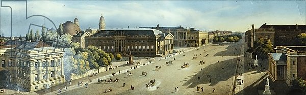 Unter den Linden from the Armoury, c.1855