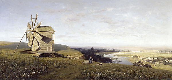 Крестьянская девочка. 1876 Украинский пейзаж