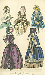 Постер Fashions for January 1844 №2 1
