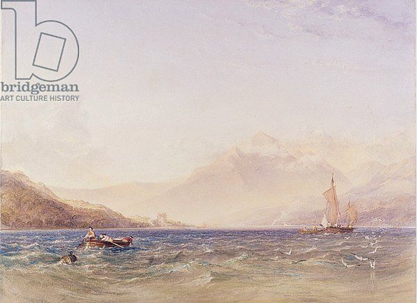 The Head of Loch Fyne, with Dindarra Castle, 1850