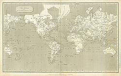 Постер Карта мира, 1807г.