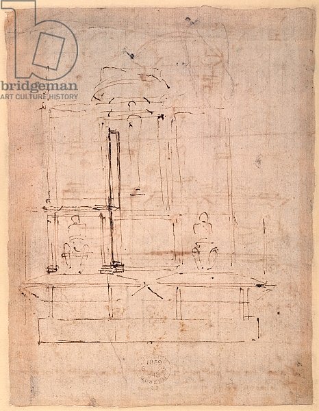 Design for the tomb of Pope Julius II