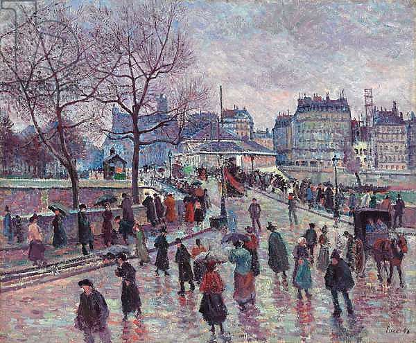 Paris, Le Pont de l'Archeveche, 1896