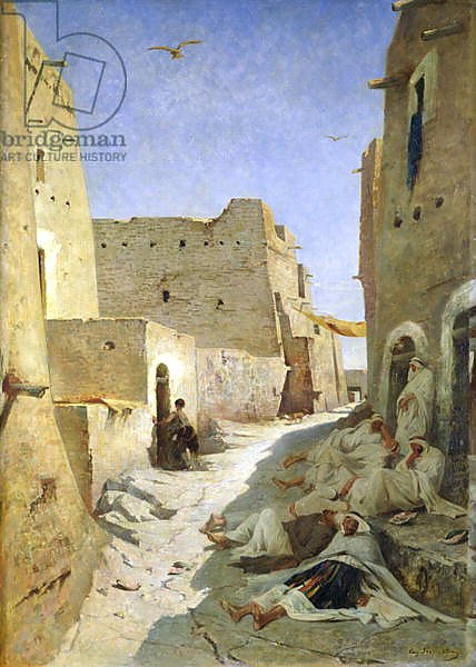 The Bab-El-Gharbi Road, Laghouat, 1859