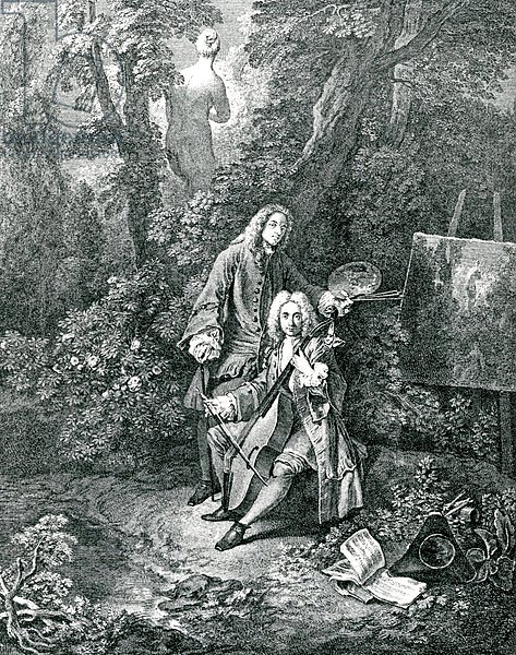 Jean Antoine Watteau and his friend Monsieur de Julienne