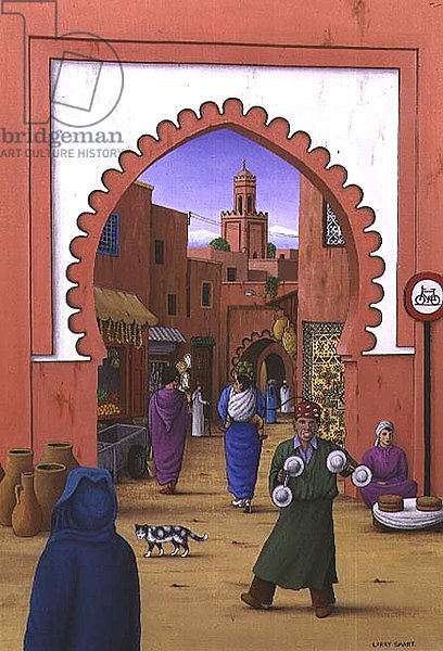 Street Scene in Marrakesh, 1992