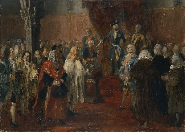 Silesian homage scene, 1855