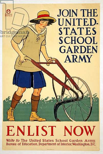 Join the United States School Garden Army - Enlist now, 1918